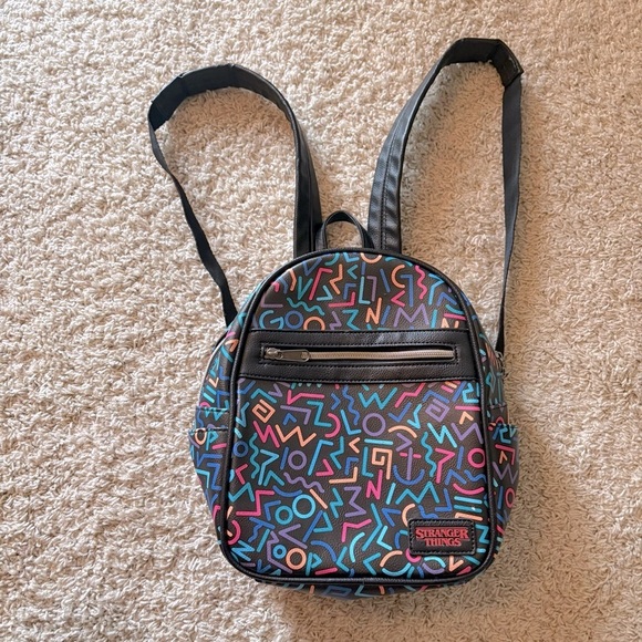 Loungefly Handbags - Loungefly Stranger Things Geometric Print Backpack